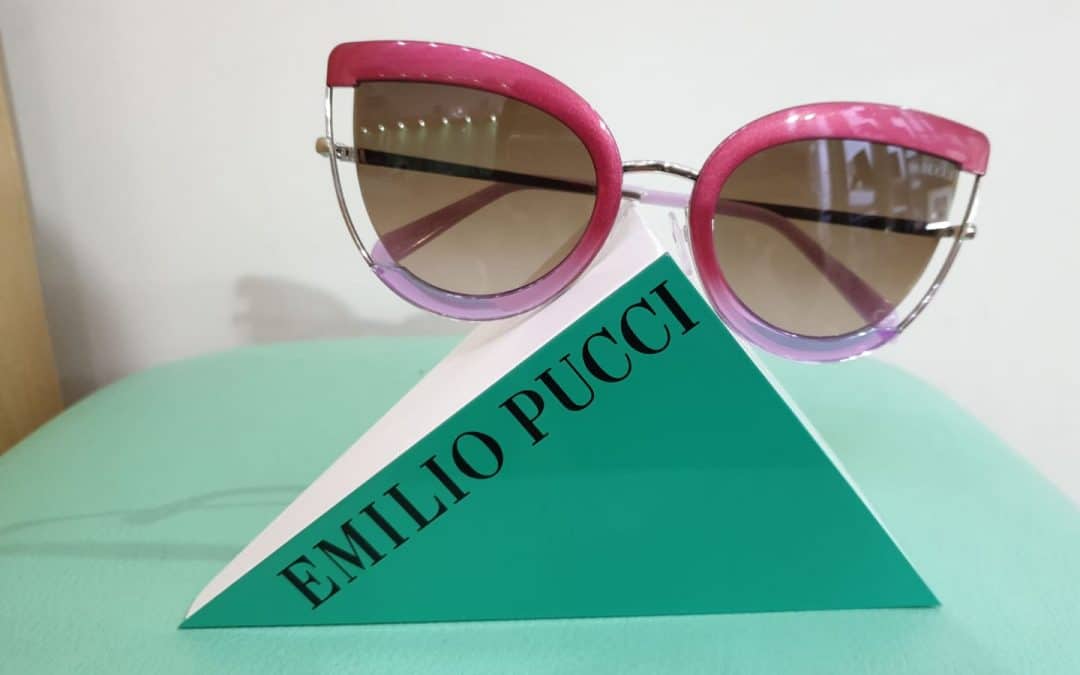 Occhiali da sole lilla e magenta Emilio Pucci